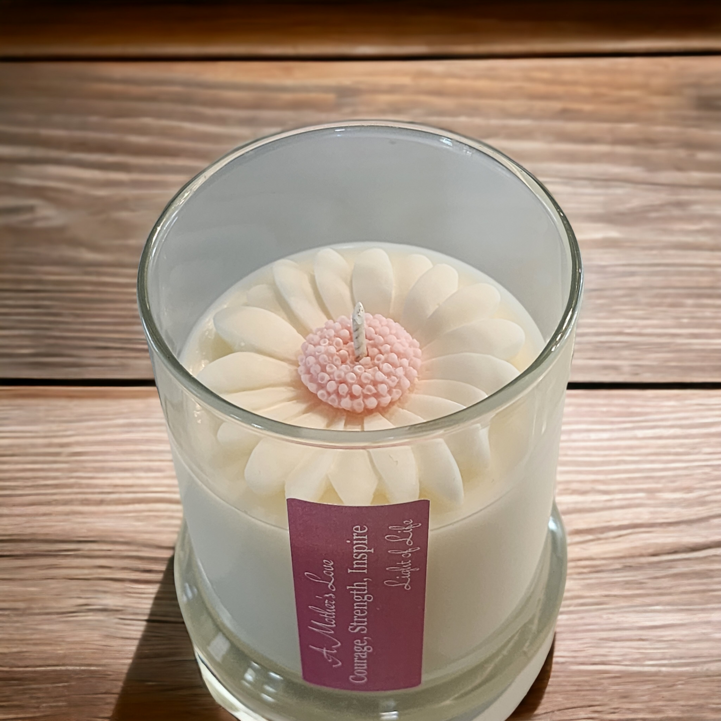 Daisy Themed Soy Candles