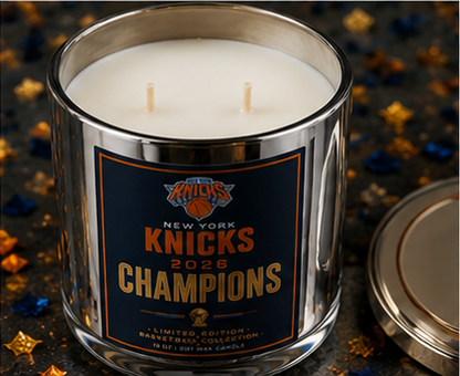 New York Basketball Champions 2026 Candle | Championship Fan Gift | Limited Edition Sports Candle | New York Knicks Merch